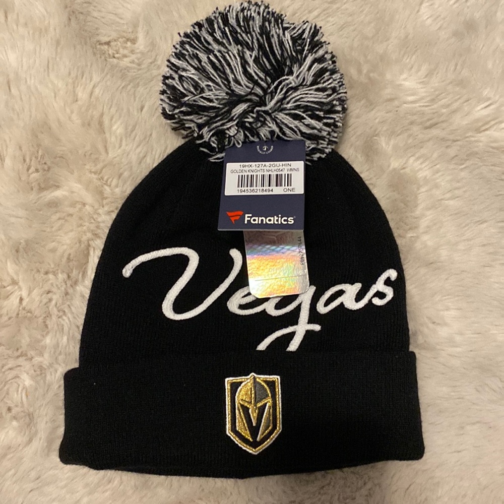 Vegas Knights Unisex Fanatics Pom Pom Beanie